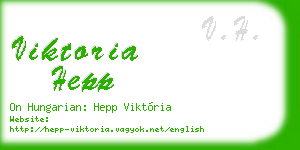 viktoria hepp business card